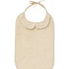 Grand bavoir Soft bambou et gaze de coton Biscuit