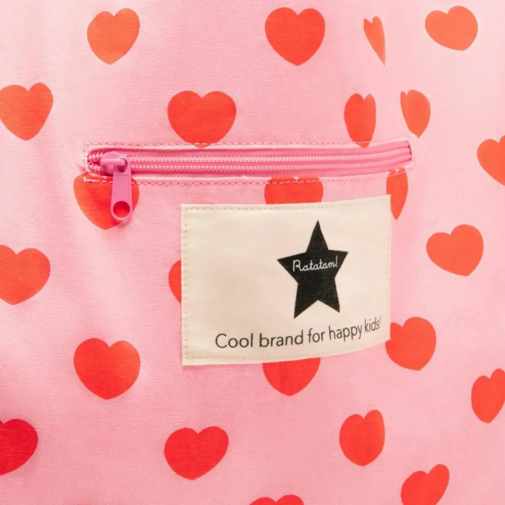 Grand cabas Rouge et Cœurs