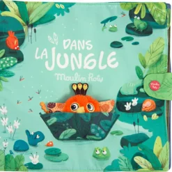 Grand livre bébé d'activités Dans la Jungle