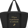 Grand sac isotherme noir (personnalisable)
