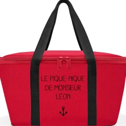 Grand sac isotherme rouge (personnalisable)