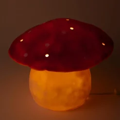 Grande lampe veilleuse champignon Brique Rouge