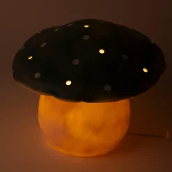 Grande lampe veilleuse champignon Bleu Sacrelle