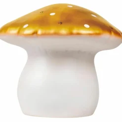 Grande lampe veilleuse champignon Doré