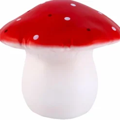 Grande lampe veilleuse champignon Rouge