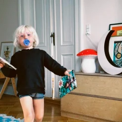 Grande lampe veilleuse champignon Rouge