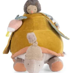 Grande peluche d'activités tortue Trois petits lapins