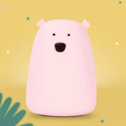 Grande veilleuse Ours L Rose