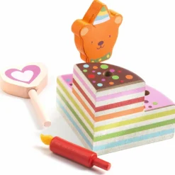 Gâteau en bois Happy Birthday