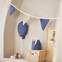 Guirlande de fanions Jeans blue-Olive (200 cm)