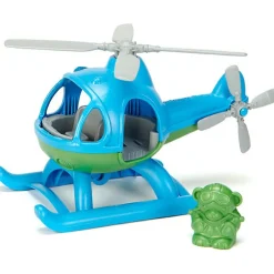 Hélicoptère bleu et vert
