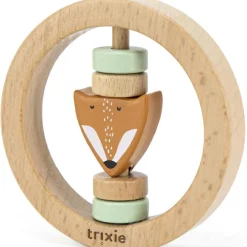 Hochet en bois rond Mr. Fox