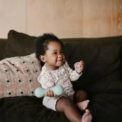 Hochet en silicone Cambridge blue