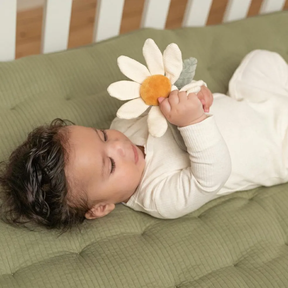 Hochet peluche fleur Little Farm