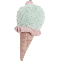 Hochet peluche glace à la menthe