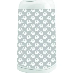 Housse décorative poubelle Dress Up Eléphants gris