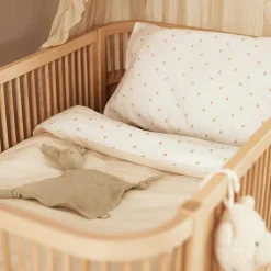 Housse de couette + taie d'oreiller Harvest Natural (100 x 140 cm)