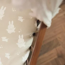 Housse de couette + taie d'oreiller Miffy Snuffy Nougat (100 x 140 cm)