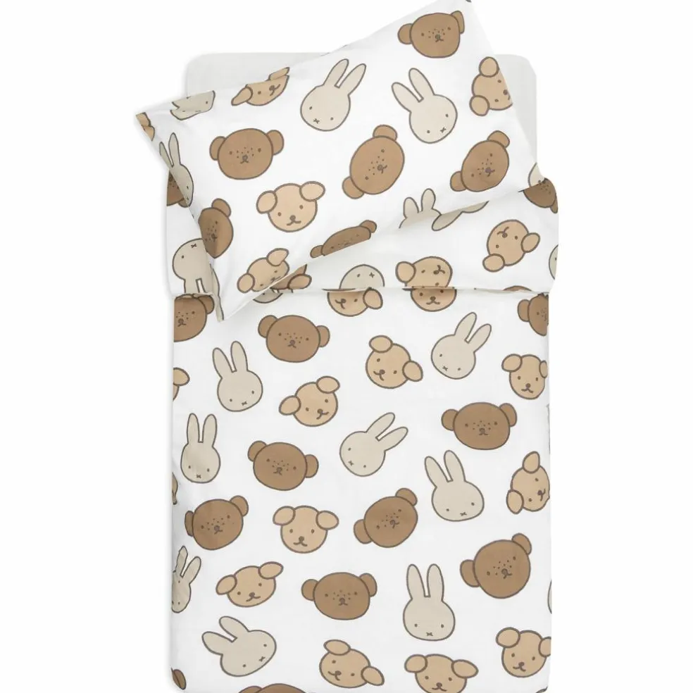 Housse de couette + taie d'oreiller Miffy and Friends (100 x 140 cm)