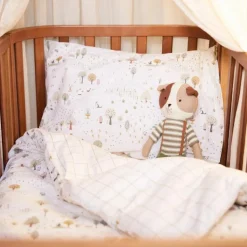 Housse de couette + taie d'oreiller Tiny Park (100 x 140 cm)