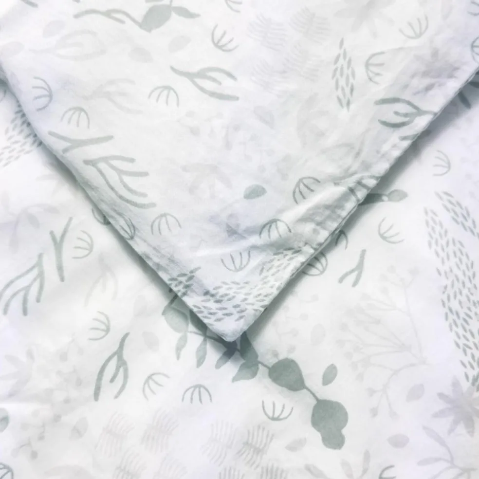 Housse de couette en coton bio Yukari Tilleul (75 x 120 cm)