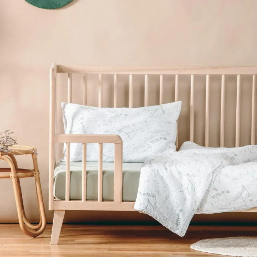 Housse de couette en coton bio Yukari Tilleul (75 x 120 cm)