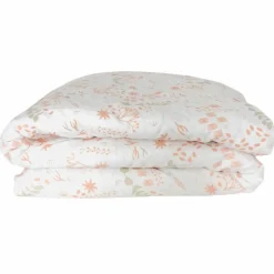 Housse de couette en coton bio Yukari Peach (75 x 120 cm)