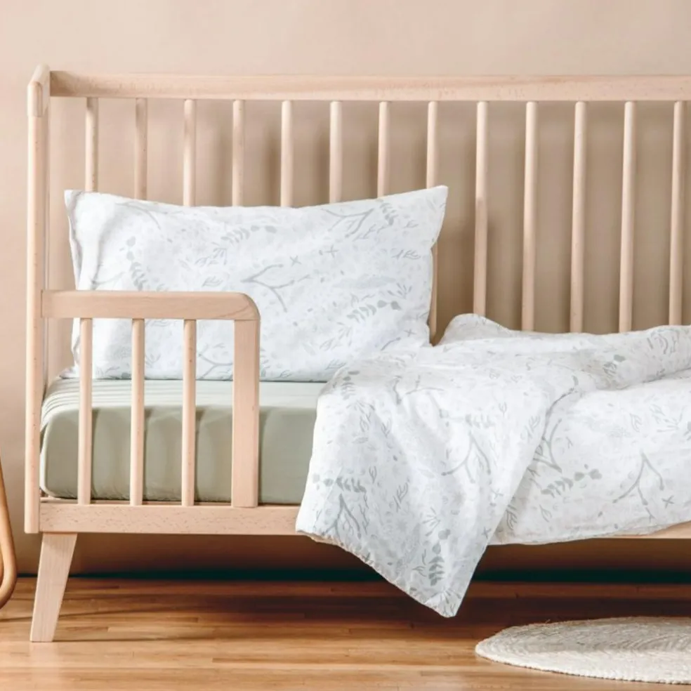 Housse de couette en coton bio Yukari Tilleul (100 x 140 cm)