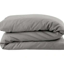 Housse de couette pur coton Gris tourterelle (100 x 140 cm)