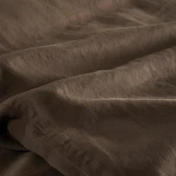 Housse de couette Satin Brun (100 x 140 cm)