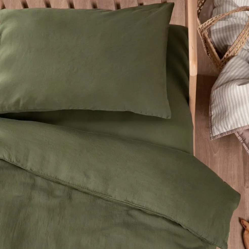 Housse de couette Satin Cyprès (100 x 140 cm)