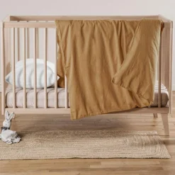 Housse de couette satin de coton bio Ambre (100 x 140 cm)