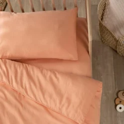 Housse de couette Satin Peach (75 x 120 cm)