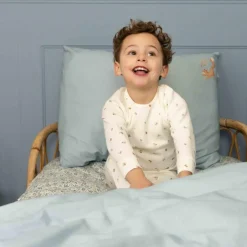 Housse de couette+oreiller lit bébé Denim Blue (100 x 140 cm)