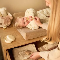 Housse de matelas à langer en éponge Milky Coffee (50 x 70 cm)