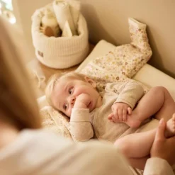 Housse de matelas à langer en éponge Oatmeal (50 x 70 cm)