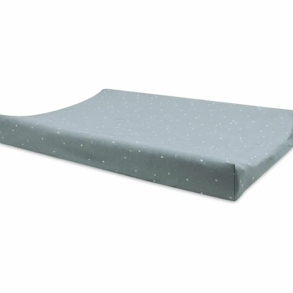 Housse de matelas à langer en jersey Sea Green (50 x 70 cm)