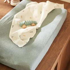 Housse de matelas à langer en éponge Sea Green 50 x 70 cm)
