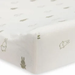 Housse matelas à langer en jersey Happy Miffy Olive Green (50 x 70 cm)