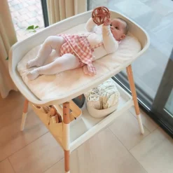 Housse pour matelas de table à langer Balnéo blanc