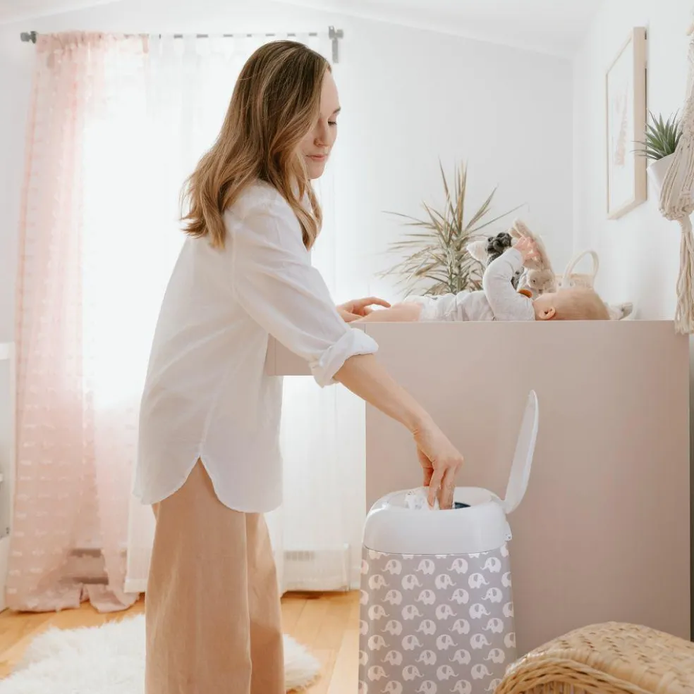 Housse pour poubelle à couches Dress Up XL Eléphant