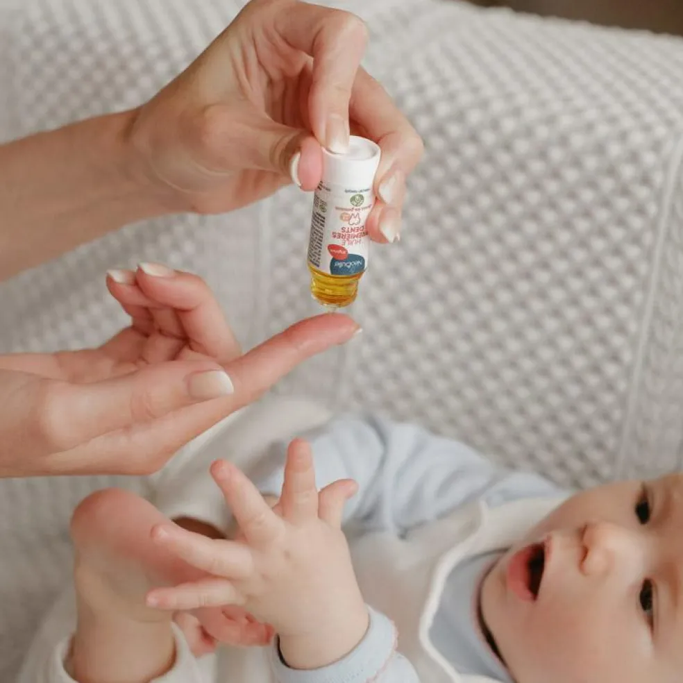 Huile de massage bio Premières Dents (10 ml)