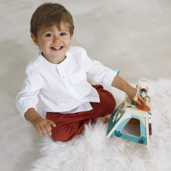 Jeu d'activités en bois Dino volcan