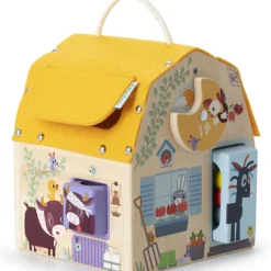 Jeu d'activités en bois Maison sonore à formes