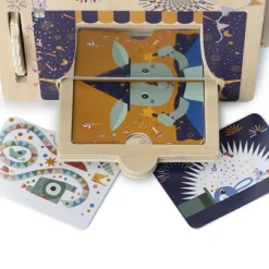 Jeu d'activités en bois Maison découverte d'illusions optiques