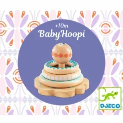 Jeu d'anneaux en bois à empiler BabyHoopi