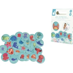 Jeu de bain Memo mes bébés animaux (24 pièces)