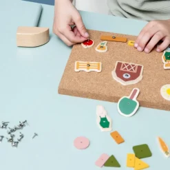 Jeu de clous en bois Ferme