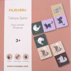 Jeu de dominos Animaux de la ferme (28 pièces)