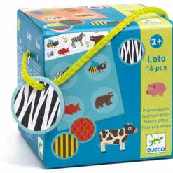 Jeu de loto Plumes & Poils (16 pièces)